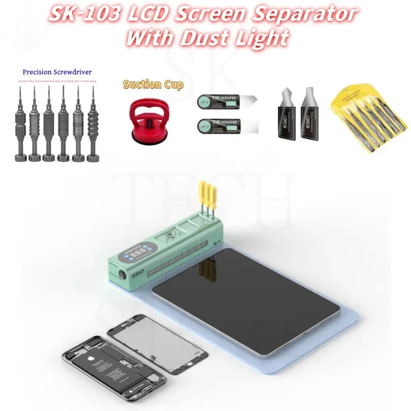 SK-103 Multi-function Tool Storage Heated Screen Separation Platform for IPhone IPad LCD Display Disassembly and Repair Tool Kit