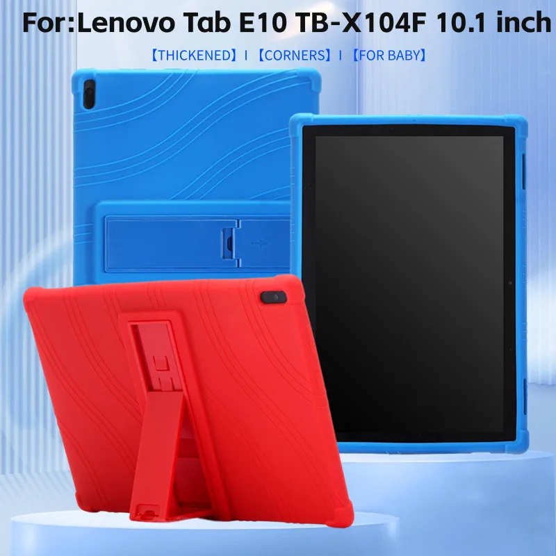 Case for Lenovo Tab E10 - Stand Silicone Soft Skin Lightweight Protective Cover for Lenovo Tab E10 TB-X104F 10.1 inch Tablet