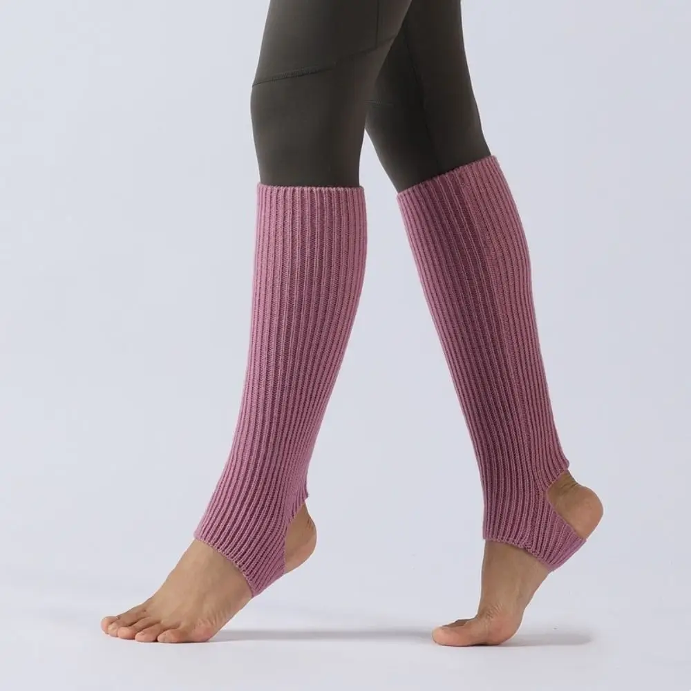 Calentadores de piernas de Ballet para mujer, cubiertas para pies de sección larga, calcetines latinos, calcetines para caminar, calcetines tejidos para ejercicio de Ballet, calcetines de Yoga