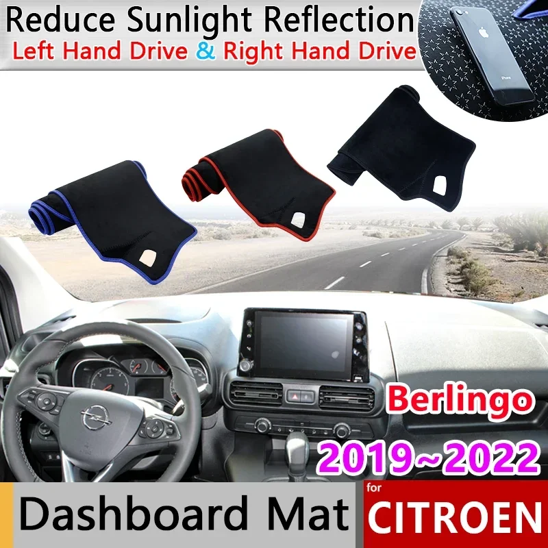 

Dashboard Cover Board Mat Carpet Berlingo Partner Opel Combo Life 2019~2022 Pad Sunshade Sticker Accessories