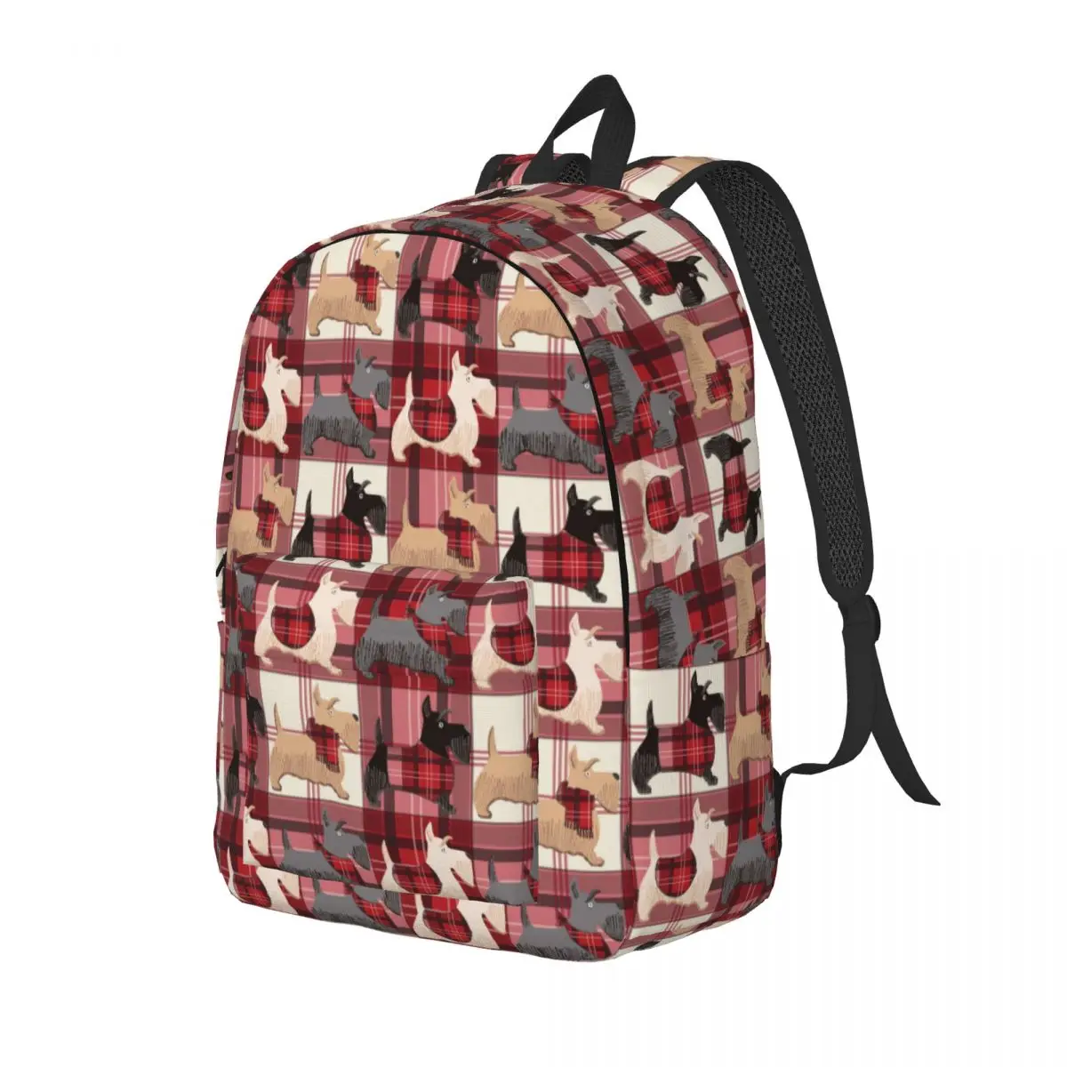 Scottish Terrier Cute Puppies Backpack for Kindergarten Primary School Student Animal Dog Lover Bookbag Boy Girl Kids Daypack