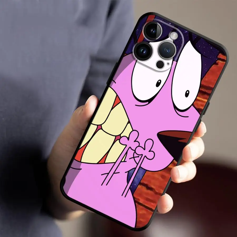 حافظة سوداء ناعمة لهاتف جوجل بيكسل 6 برو 8a 7 Pro 7a 8 Pro 6a 9 Pro XL 9a Cute Cowardlys Dog #6