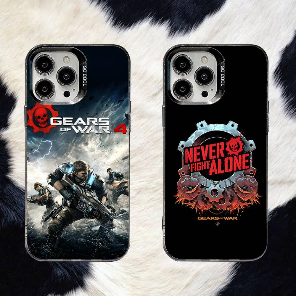 

Game G-GearS Of W-Wars Phone Case For iPhone 16,15,14,13,12,11,8,7,Pro,Max,Plus,Mini,XS,SE Anti Fall Black Matte Hard