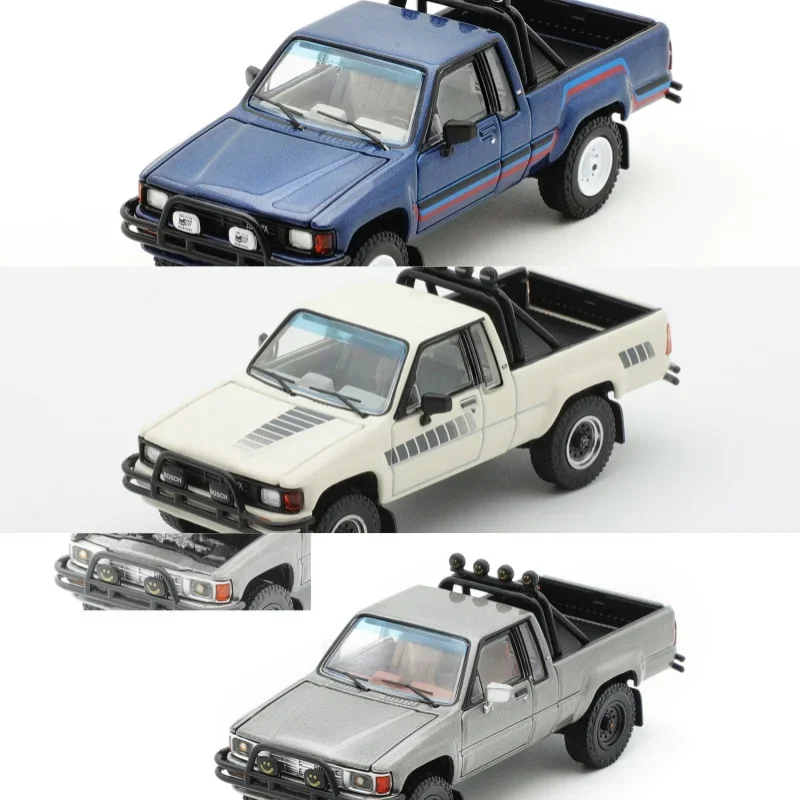 GCD 1:64 HiLux SR5 Blue White Gray Model Car