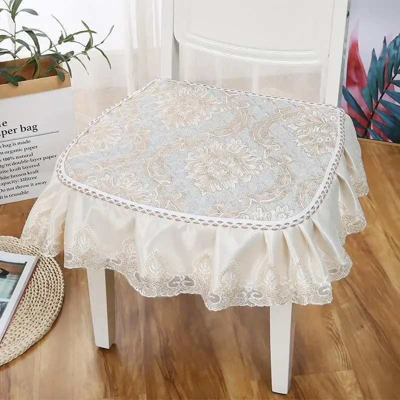 Pastoral Style Flower Printed Pattern Home Cushion Living Room Universal Dining Chair Pads European Decoration Chair Cushion