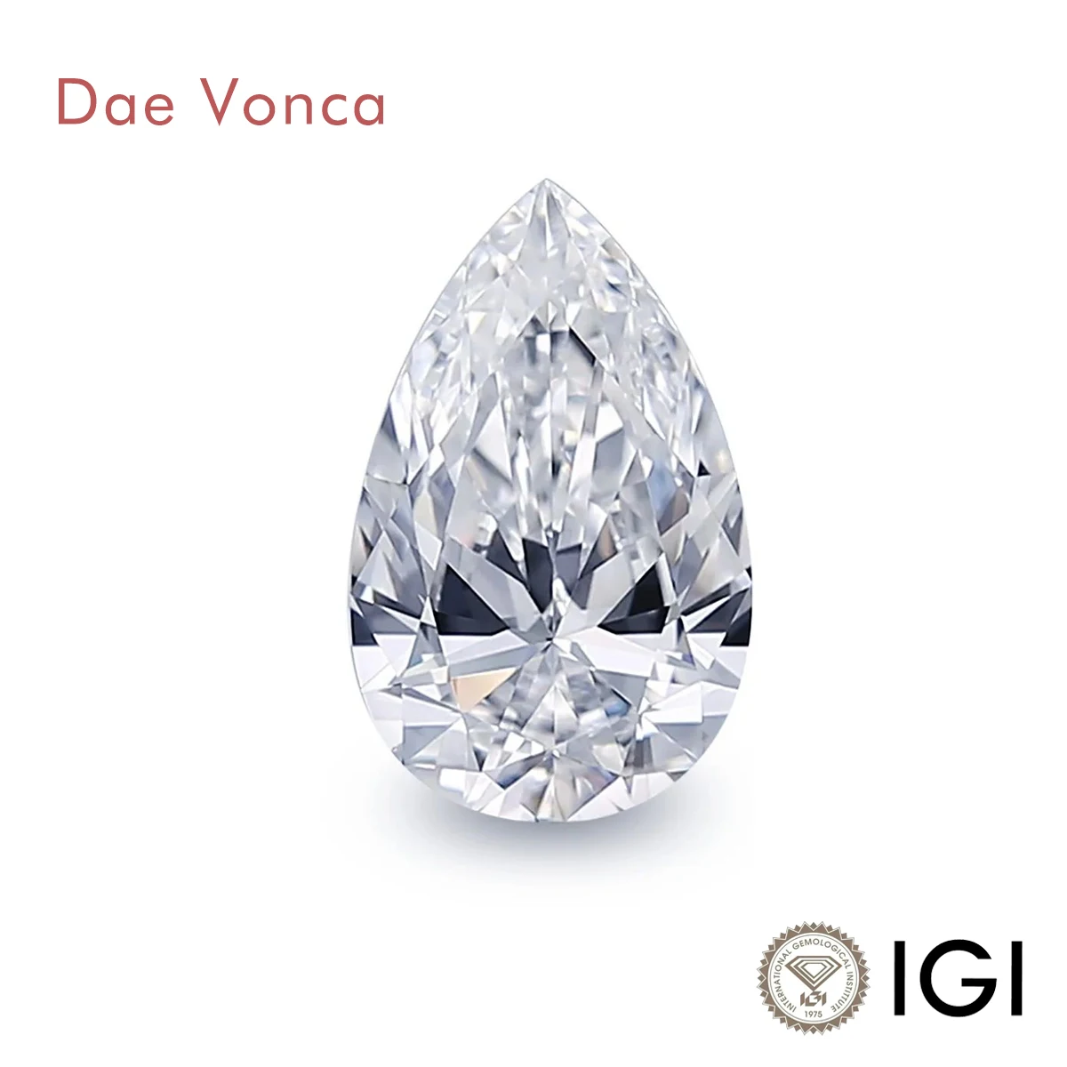 Fancy Pear Cut Lab Grown Diamonds 0.5-3.0CT VVS Clarity Excellent Cut White Loose Lab Diamonds For Jewelry Making IGI Certified