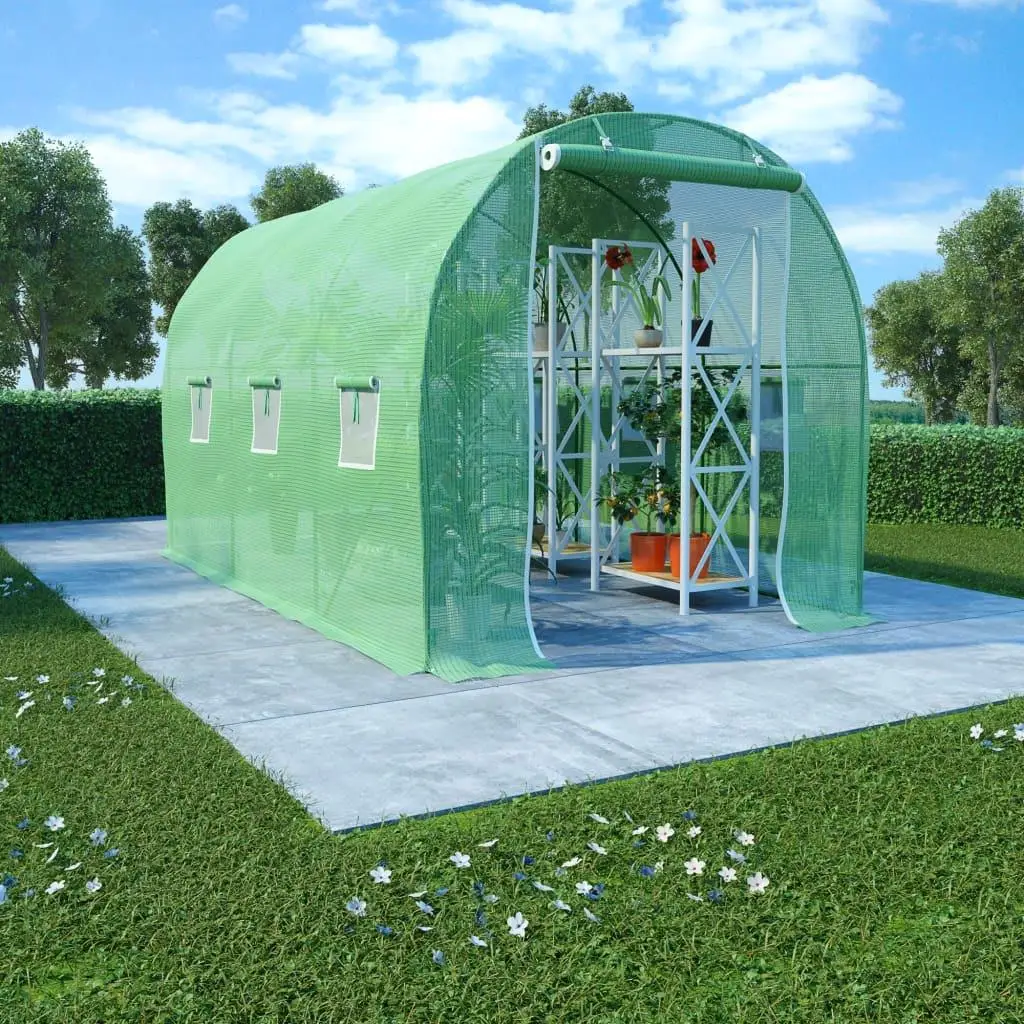 Spacious 73.8 ft Greenhouse Tent - 11.3'x6.6'x6.6' Durable Outdoor Garden Shelter