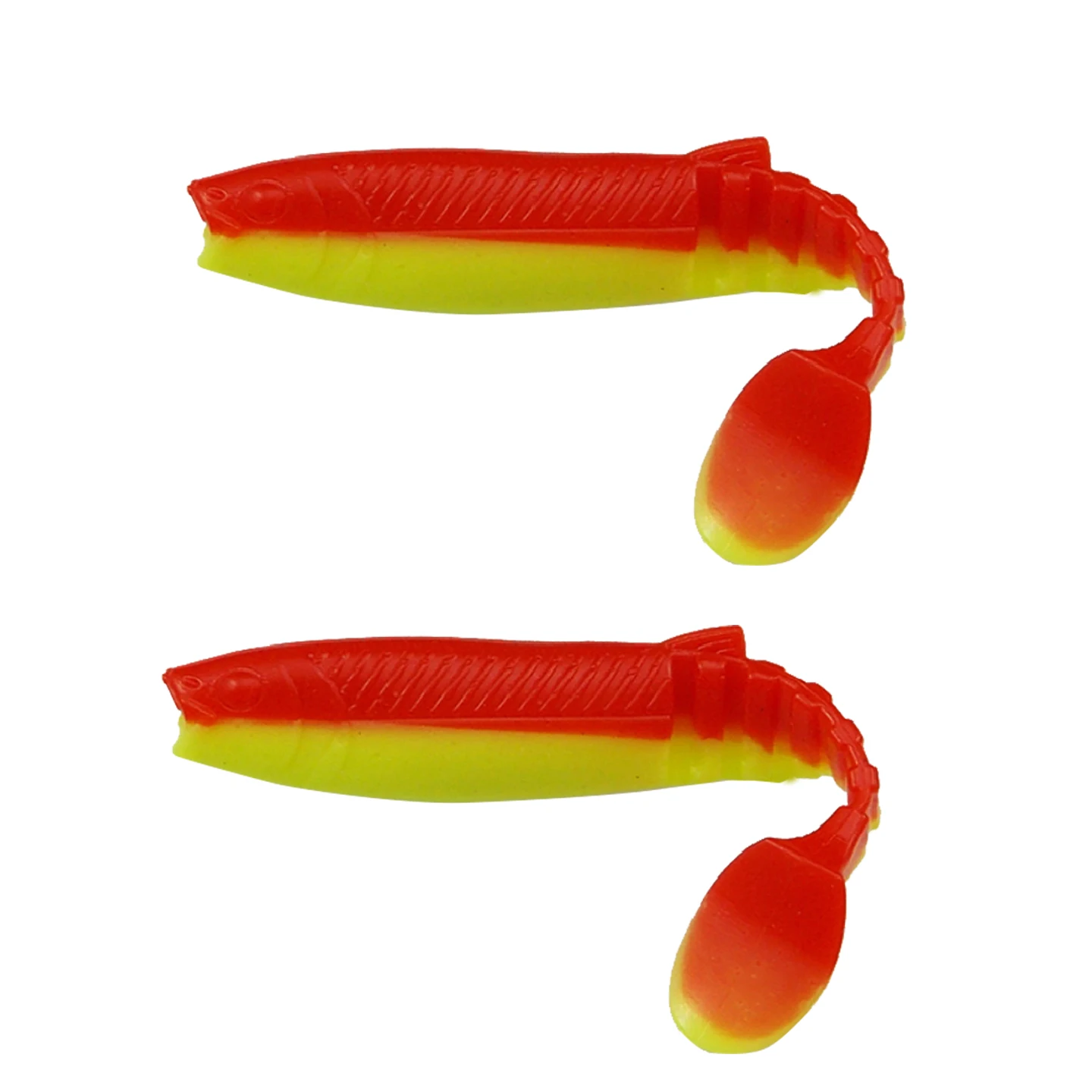 KESFISHING Cannibal 4in 100mm Bass Pesca Soft Silicone Bait Swimbait Shrimp Smell Isca Artificial Fishing Lure
