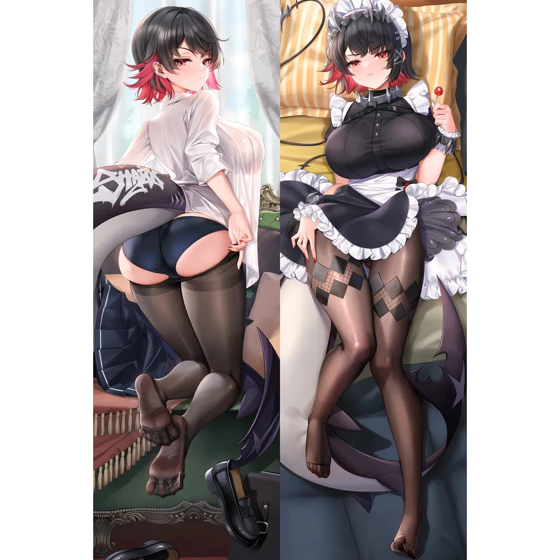 

Zenless Zone Zero Ellen Joe Cosplay Hug Body Pillow Case 2-Side Ellen Joe Peachskin Hugging Pillow Case Long Body Cover