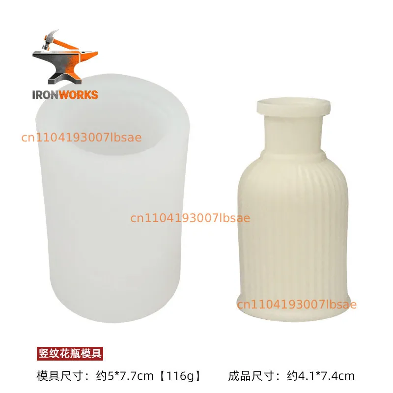 Korean vase aromatherapy gypsum silicone mold 3D three-dimensional diffuser stone small ornament candle model