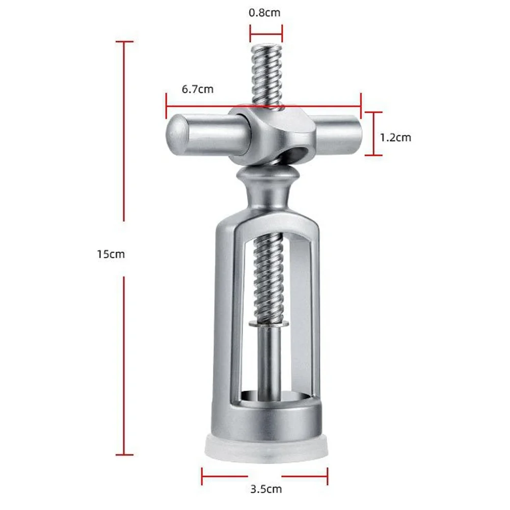 Restaurant KTV Bar Tools Wine Bottle Opener Stainless Steel Corkscrew Leverage Home Durable Vintage Practical Portable Hotel - view 2