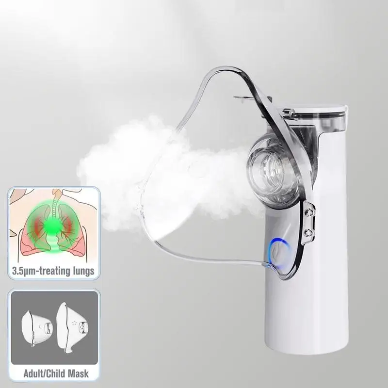 Mini Handheld Portable Inhale Nebulizer Silent Ultrasonic Inalador Nebulizador Children Adult Automizer Nebulizador Infantil