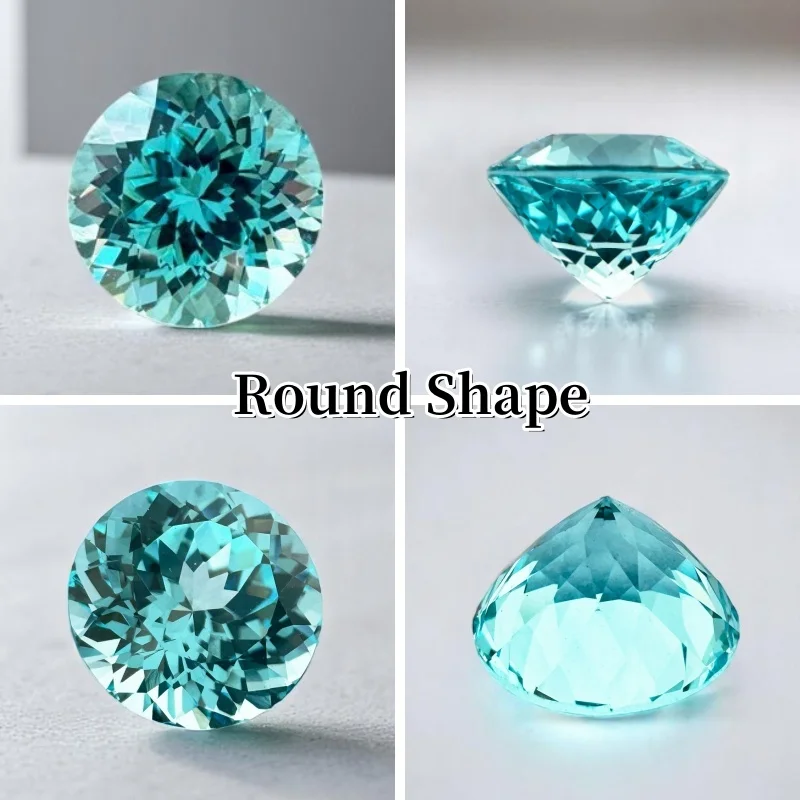 P P Paraiba Labor-Gezüchteter Edelstein-Charm für DIY Fortgeschrittener Schmuck – Detail 14