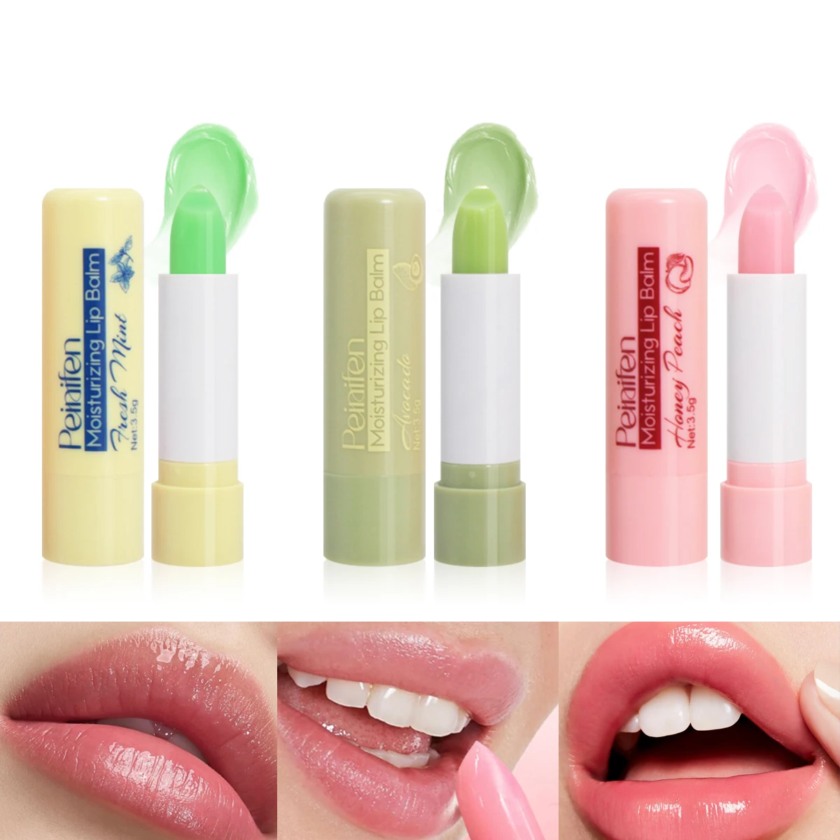 3-piece lipstick set moisturizing, lasting, smooth, easy to apply, non greasy, light, autumn and winter essential