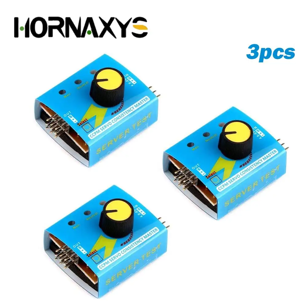 3/5pcs Multi Servo Tester 3CH ECS Consistency Speed Controler Power Channels CCPM Meter For Rc Drone Car Boat Airplane Models