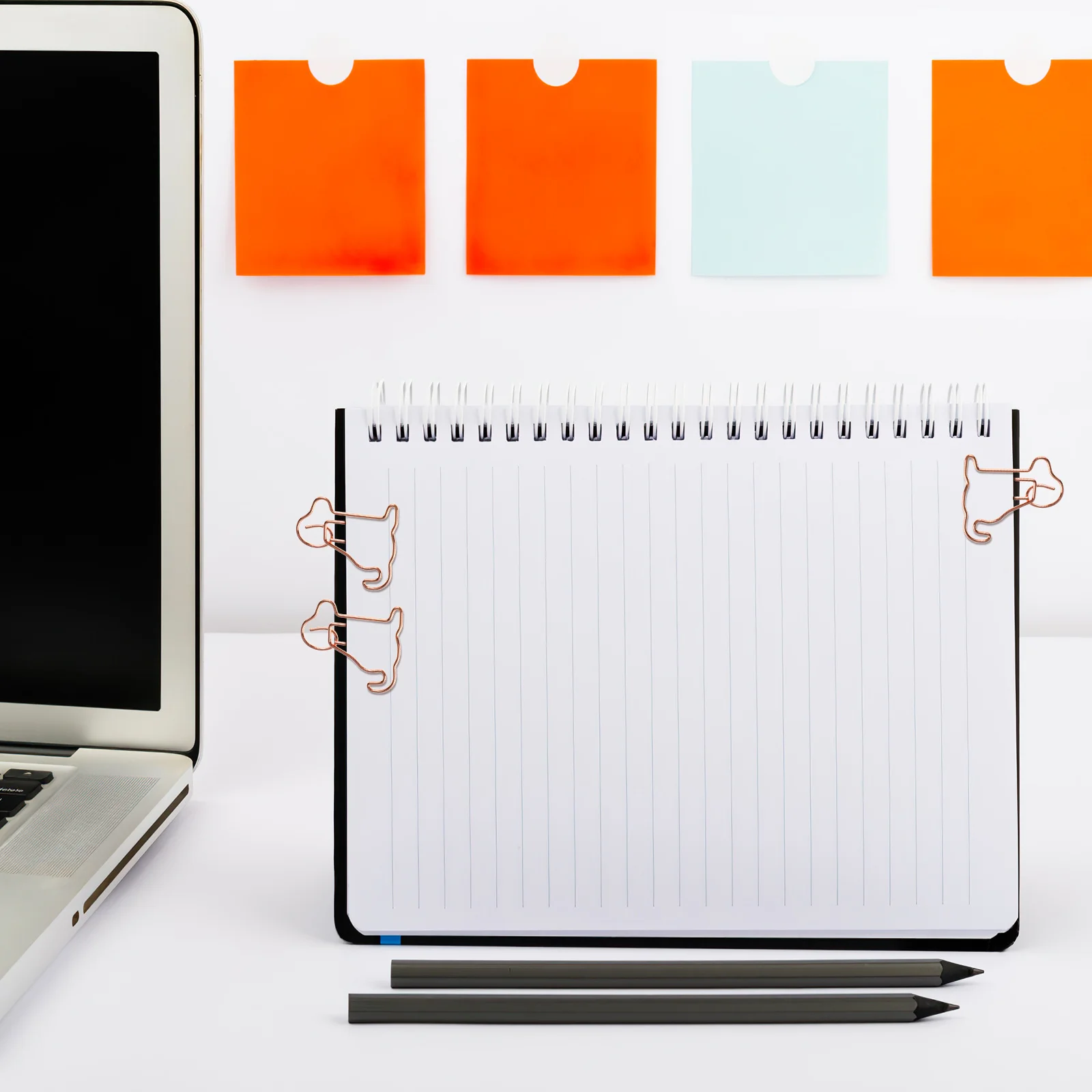 

25Pcs Metal Dog Shaped Paper Clips Creative Decorative Document Clips Office Supplies School Business Note Organizer