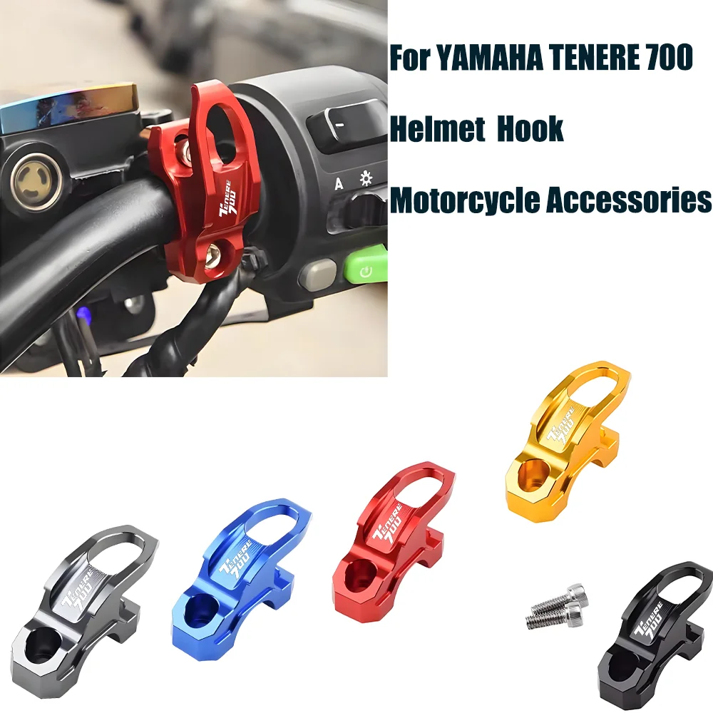 For YAMAHA TENERE 700 Motorcycle Brake Master Cylinder Bracket Bag Luggage Clamp Holder Helmet Hook