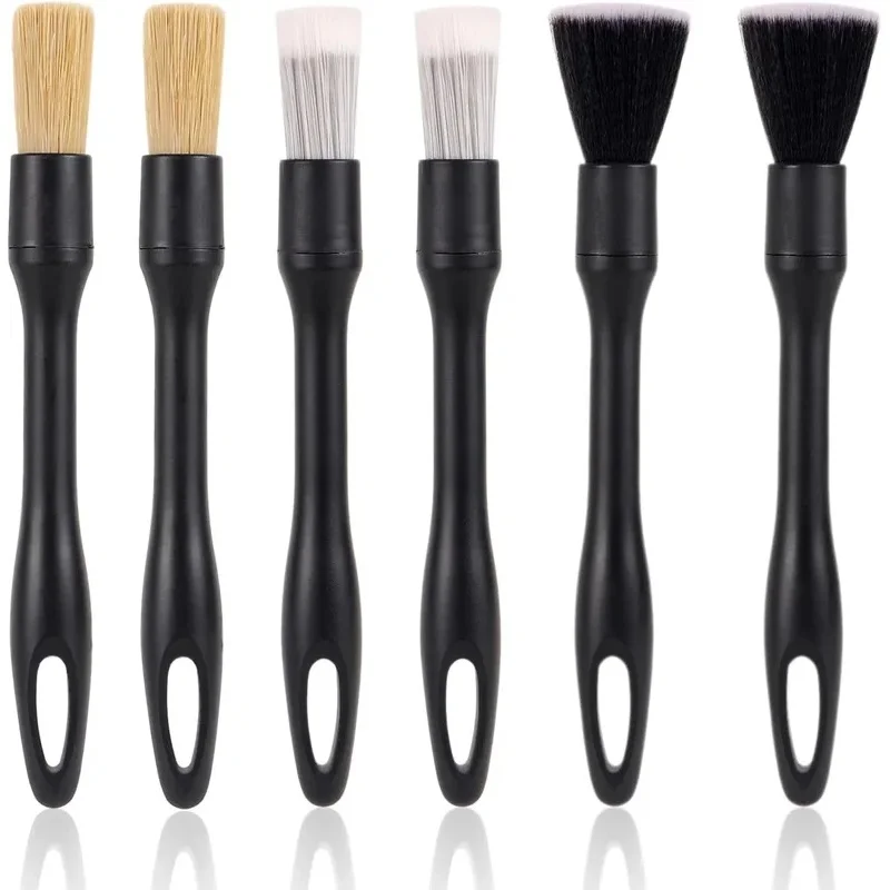 1/2set Car Detailing Brush Set No Scratch Dusting Tool Cleaning Auto Interior or Exterior Brushes Cleaning Supplies