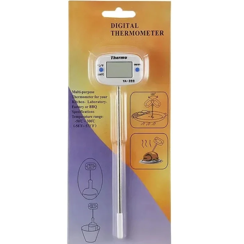 TA-288 Electronic Thermometer with Short Probe for Distillers, Home Brewing & Wine Making Fermentation