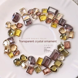 10pcsSharp Bottom Rock Candy Pigeon Eggs Shaped Crystal Shape Nail Art Rhinestone High Quality DIY 3D Glass Manicure Decorations