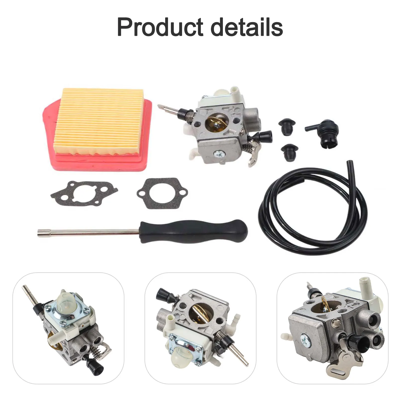 Carburetor Kit for FS240 FS260C FS360C Featuring Air Filter Spark and Oil Filters Gasket for Reliable Engine Performance