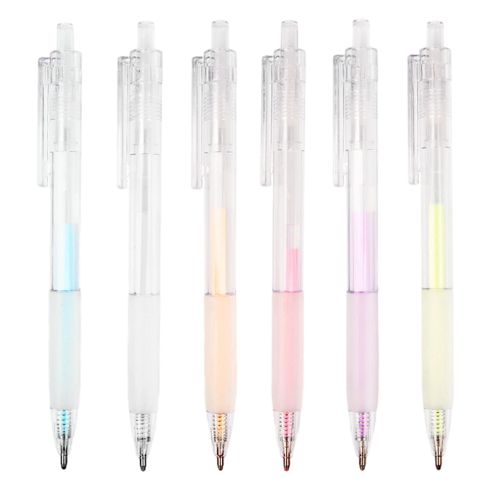 6pcs Liquid DIY Precise Apply Quick Dry Easy Control Kids Friendly Card Making Glue Pen Family Crafting Like Writing Ball Point