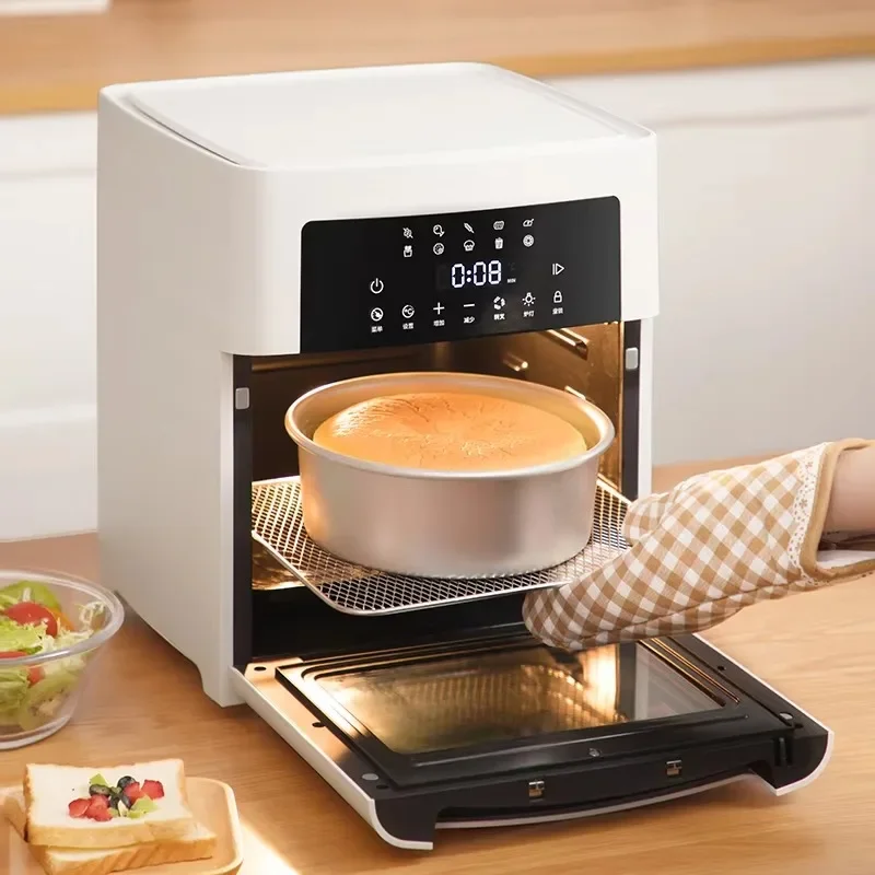 1700W 9 en 1 freidora de aire doméstica horno 15L freidora Al de acero inoxidable