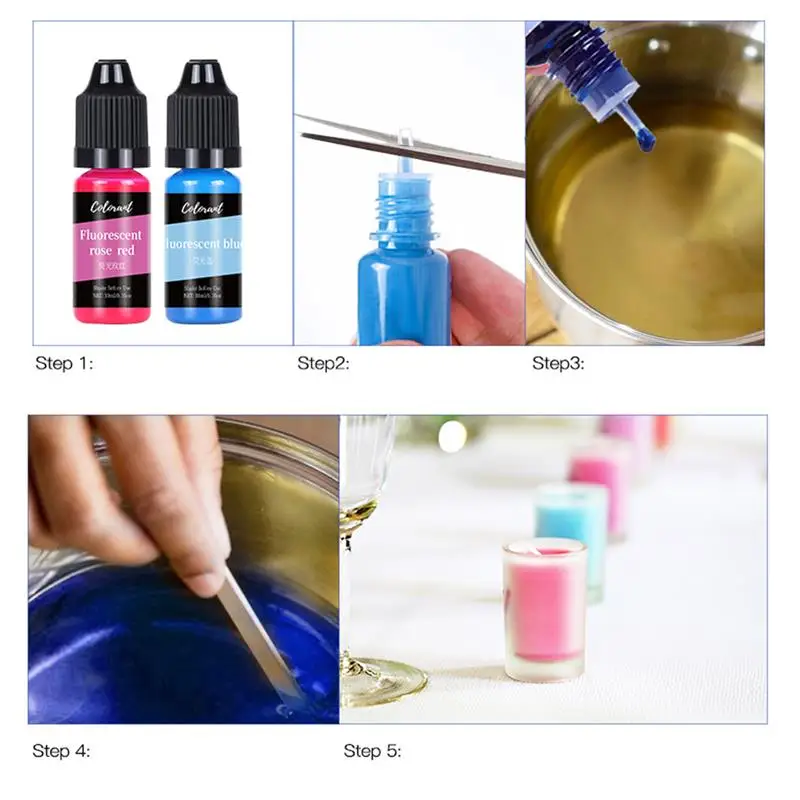 30 Colors Candle Dyes Pigment Aromatherapy Liquid Colorant Pigment DIY Candle Mold Soap Coloring Handmade Crafts Resin Pigment