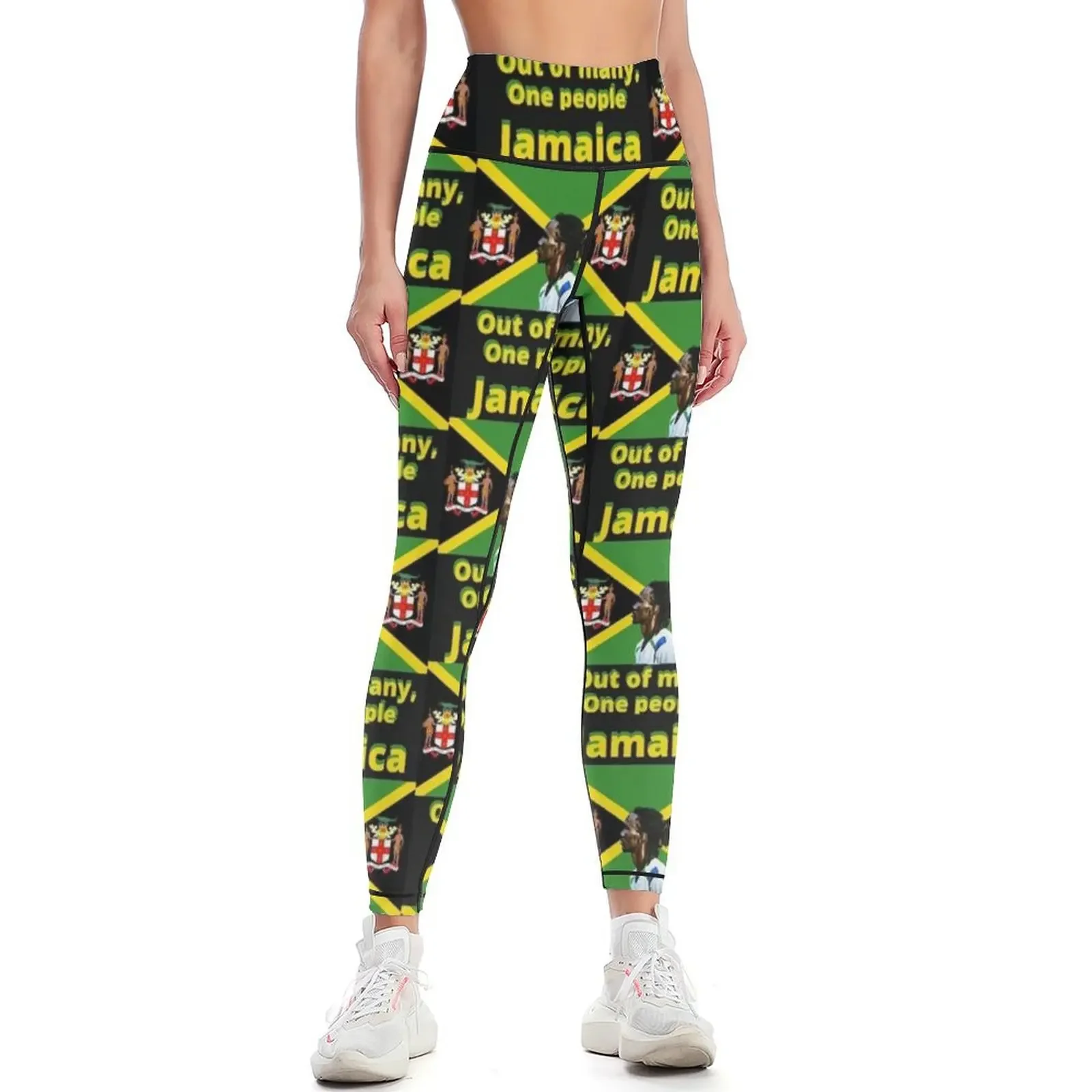 Jamaica, One People Leggings Sports pants for gym sportswear woman exercise clothing for sportswear for gym Womens Leggings