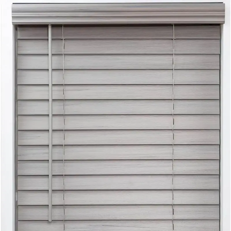 Hot Sale Spring Wooden Blinds Faux Wood Moisture Proof Light Blocking Child Safe Cordless Venetian Blinds for Windows