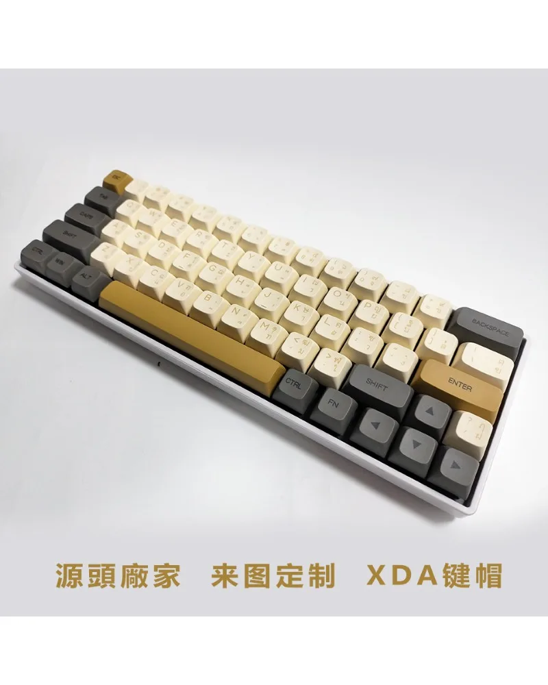 glow russian keycaps set xda profile 125 keys pbt dye sub keycaps for mechanical keyboards
