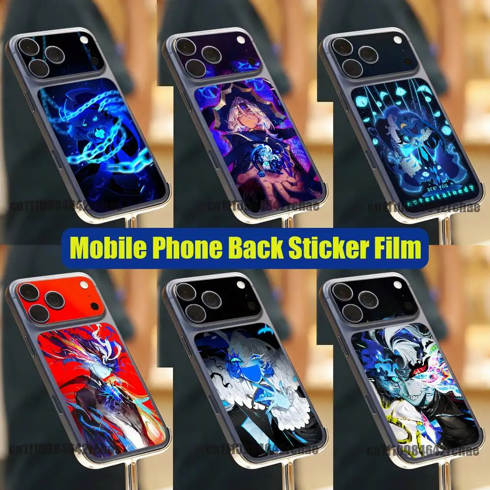

For Shadow Milk Cookie Run K-Kingdom iPhone 17 Pro Max Phone Back Sticker Film Decal Skin Wrap DIY Custom Stickers Full Cover