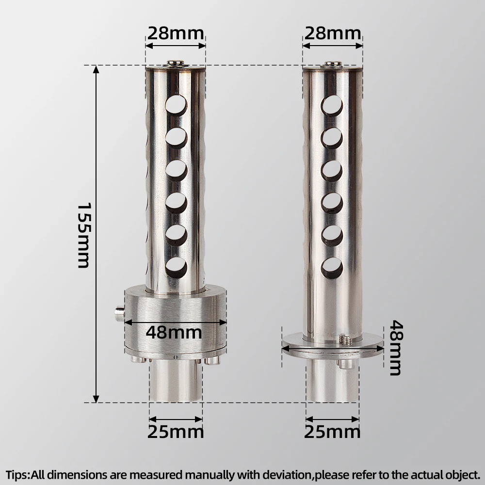 Universal 48mm Insert Baffle Valve Type DB Killer Muffler Motorcycle Exhaust Stainless Steel DB Killer for 51mm muffler