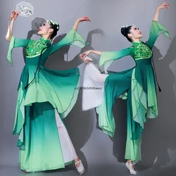 Traditional Classical National Costumes Ancient Hanfu Dance Wear Waist Drum Stage Costume Female Fan Umbrella Elegant Dance Wear