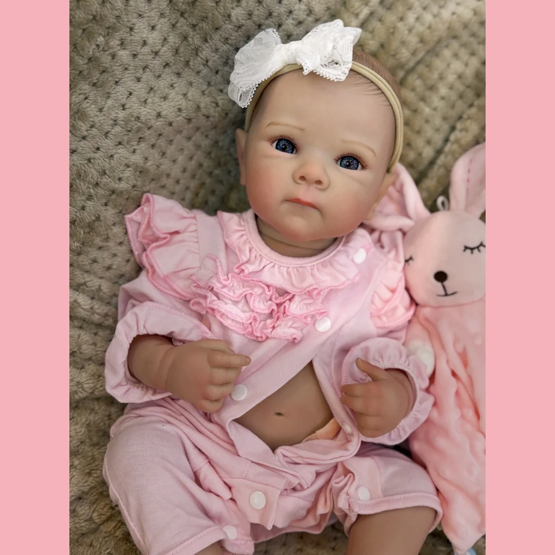 Waterdicht 45cm Knuffelig Full Body Zacht Viny Bettie Bebe Reborn Meisje Met Geschilderd Haar Soft Touch Handgemaakte Levensechte Pasgeboren Pop