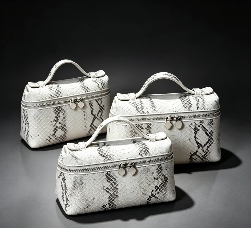 Luxury Handbags High Quality Crocodile Patterned Makeup Bag For Women's Travel Purse,Portable Shoulder Bag,Practical Women Bag