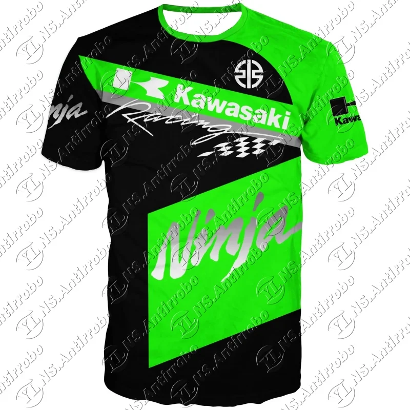 

2025-26 New Kawasaki WSBK Racing Extreme Sports Breathable Quick Drying T-shirt, Men's and Women's Summer Quick Drying T-shirt