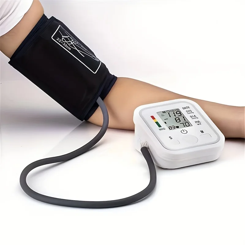 Digital Blood Pressure Meter Medical Voice Arm BP Sphygmomanometer Automatic Pressure Tonometer Tensiometer With Intelligent Aut