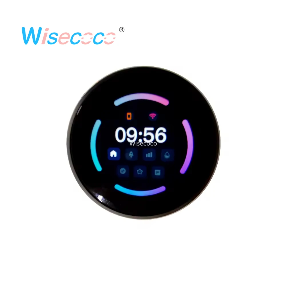 Wisecoco 1.43 Inch OLED Smart Rotary Display Encoder Round Knob Customized for Electronics Project Smart Home Automotive Control
