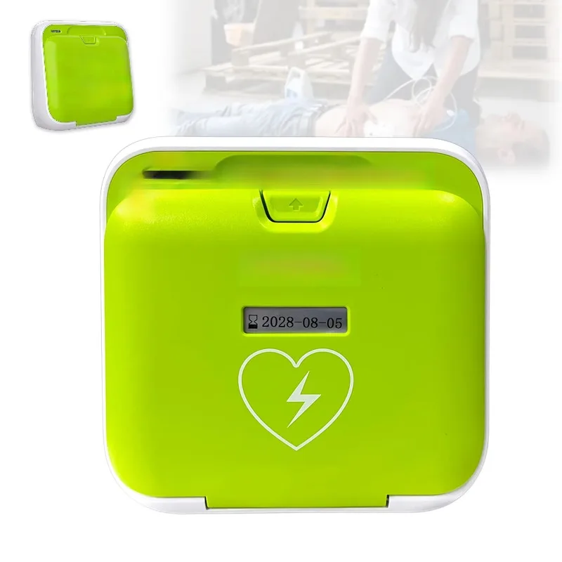Portable Medical AED Defibrillator Emergency Cardiac Resuscitation Monitoring Equipment