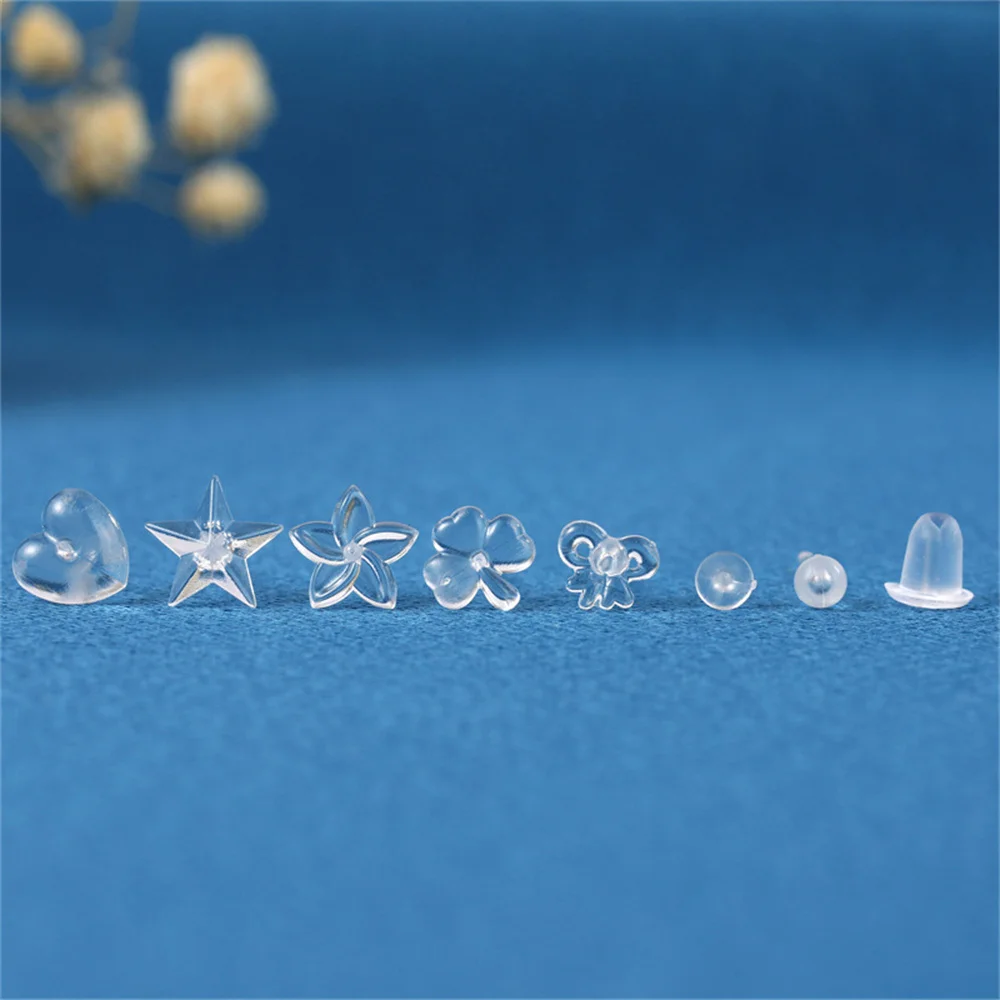 Resin Stud Acrylic Flexible Push-in Monore Labret Ear Cartilage Hypoallergenic Simple Plastic Jewelry Bioplast Ear Pins