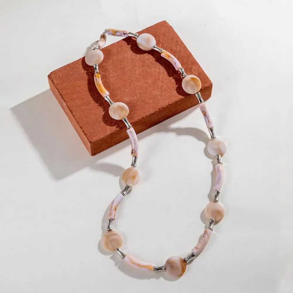 Women Special-shaped Bead Necklace Bohemian Beads Necklace for Women Special-shaped Beach Jewelry for Street Parties for Women