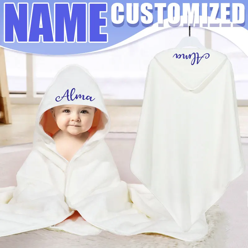 

Personalized Hooded Bath Towel Custom Baby Shower Gift for Boy or Girl Soft Cotton Towel for Newborn Personalized Keepsake Baby