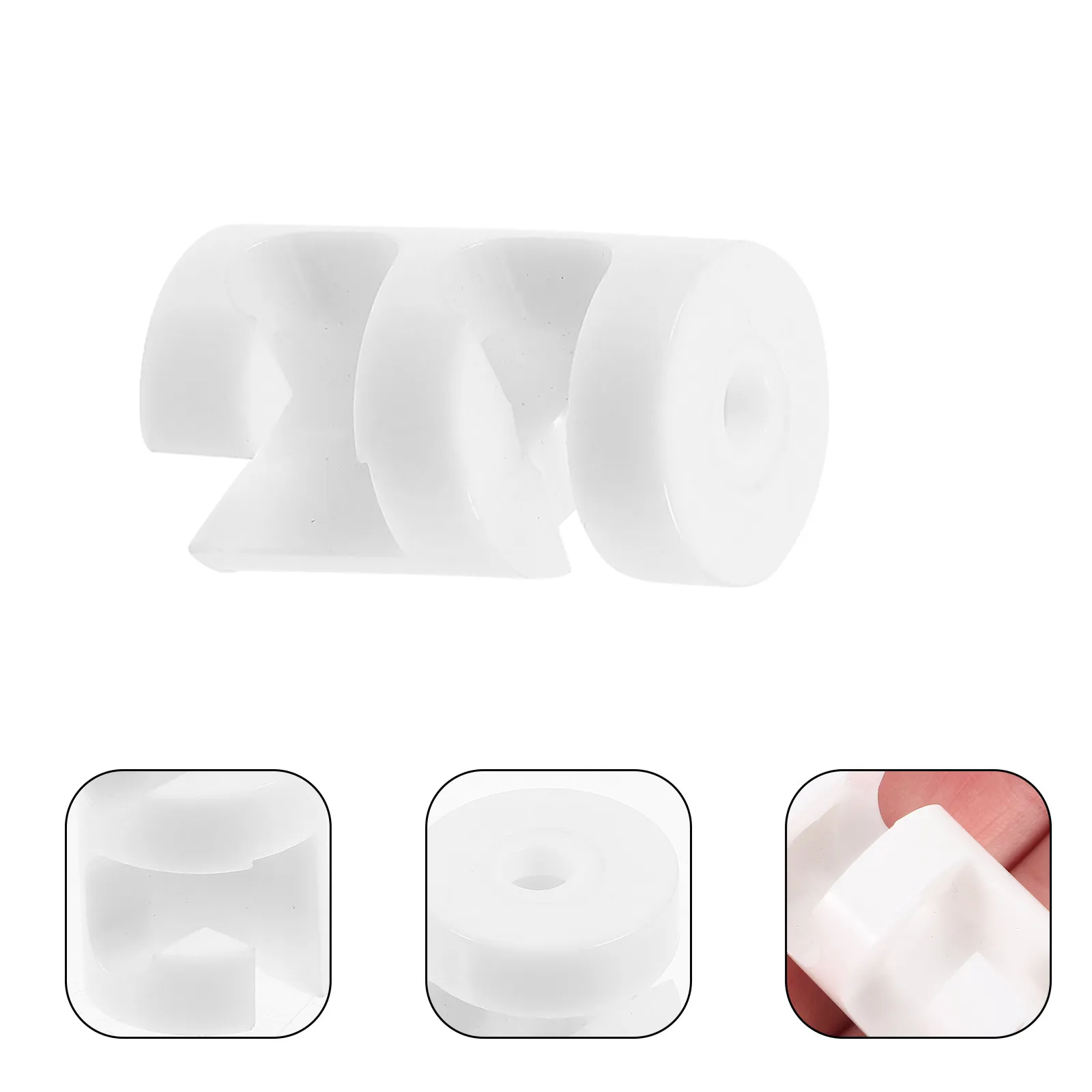 4Pcs Sturdy Plastic Cord Grip Strain Relief Connector for Ceiling Lights Hanging Lamps Chandelier Power Cord Securing Cable