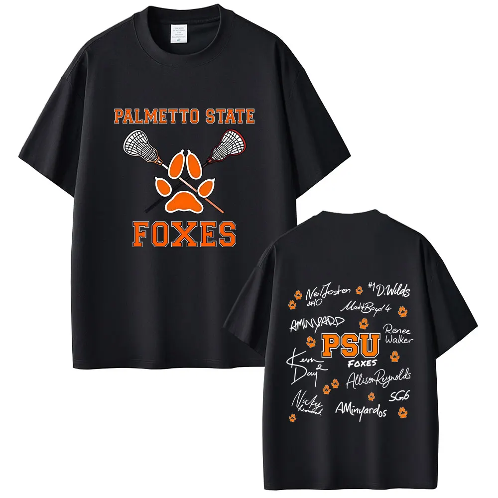 All for The Game The Foxhole Court Palmetto State Foxes Graphic T-shirt Men Women's Fashion Casual Oversized Tshirt Streetwear