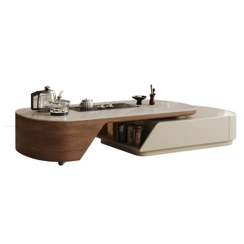 Display Unique Coffee Table Multifunction Set Side Floor Coffee Table Storage Design Mesa Centro Salon House Accessories