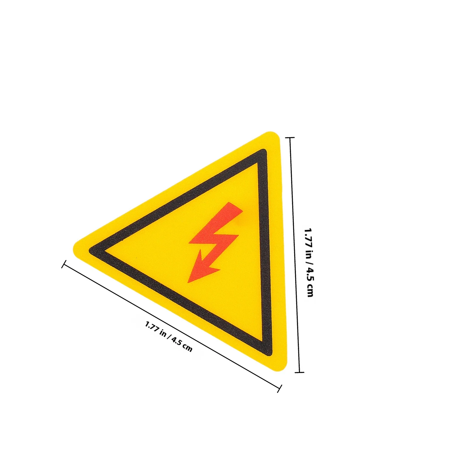 2Pcs High Voltage Sign Sticker Oil Resistant Triangular Shape Easy Install Replace Electrical Shocks Caution Warning Labels