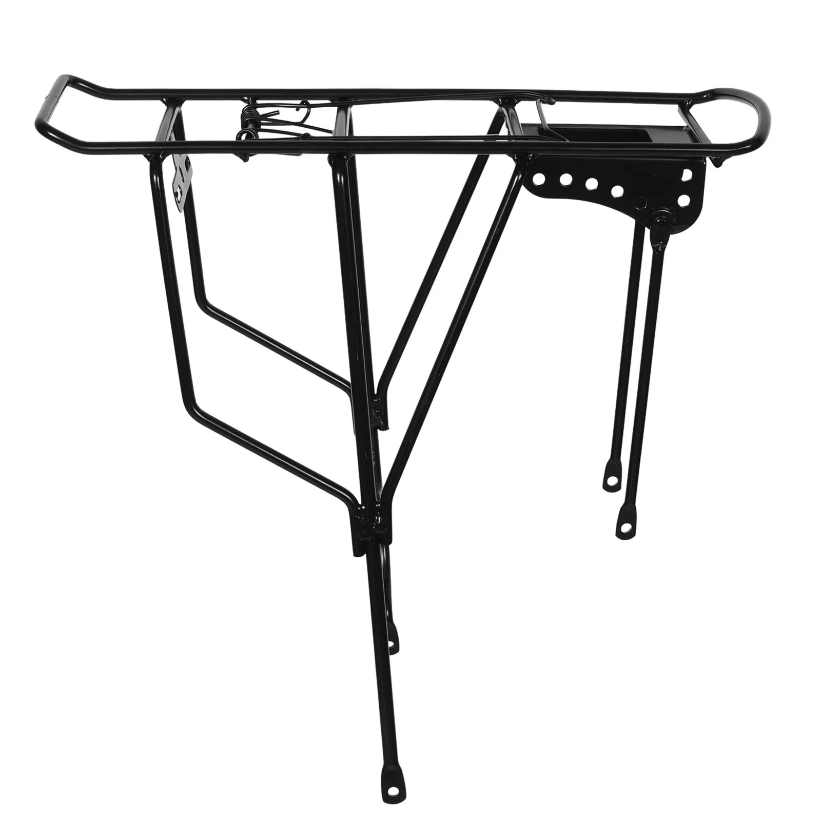 

Reinforced Solid Rear Seat Rack Bike Cargo Carrier for Mountain Bikes Heavy Duty Bicycle Rear Luggage Rack Adjustable Bike