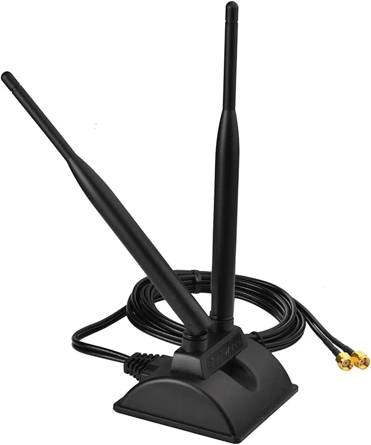 Dual WiFi Antenna with RP-SMA Male Connector 2.4GHz 5GHz Dual Band Antenna Magnetic Base for WiFi Wireless Router