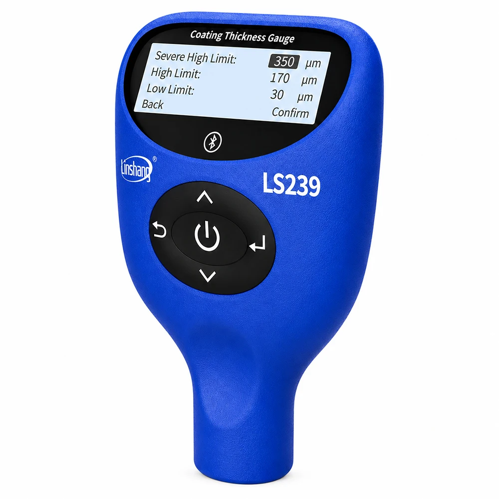 SIHAO LS220 LS237 Car Paint Thickness Gauge Checking Auto Coating Identify Ferrous Putty with Three Color and Rotatable Screen